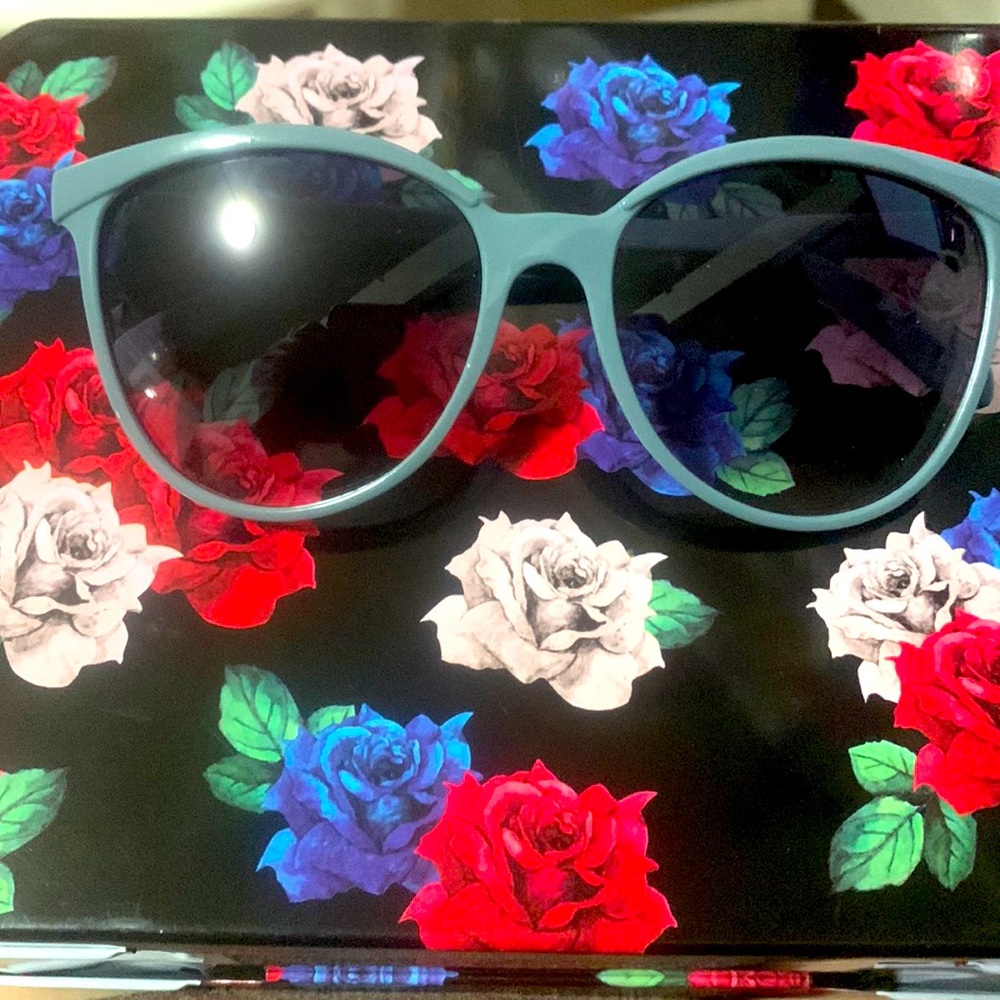 Blue frame shades- subglasses